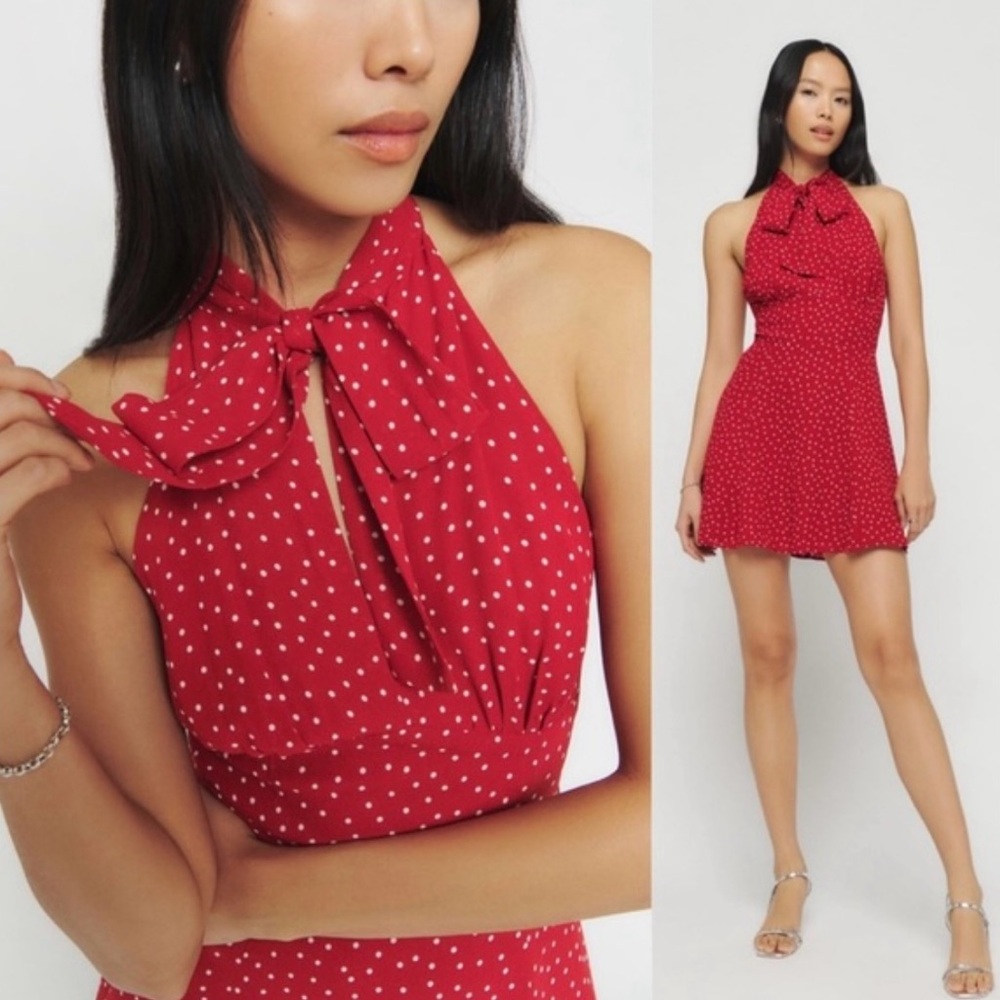 NWT Reformation Aylani Dress in Ditty Sz 4